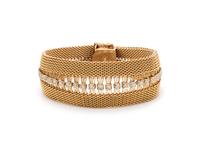 YELLOW GOLD AND DIAMOND BRACELET
