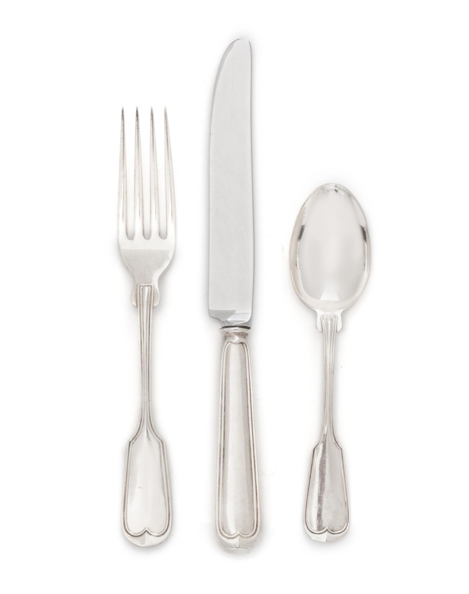 An American Silver Flatware Service