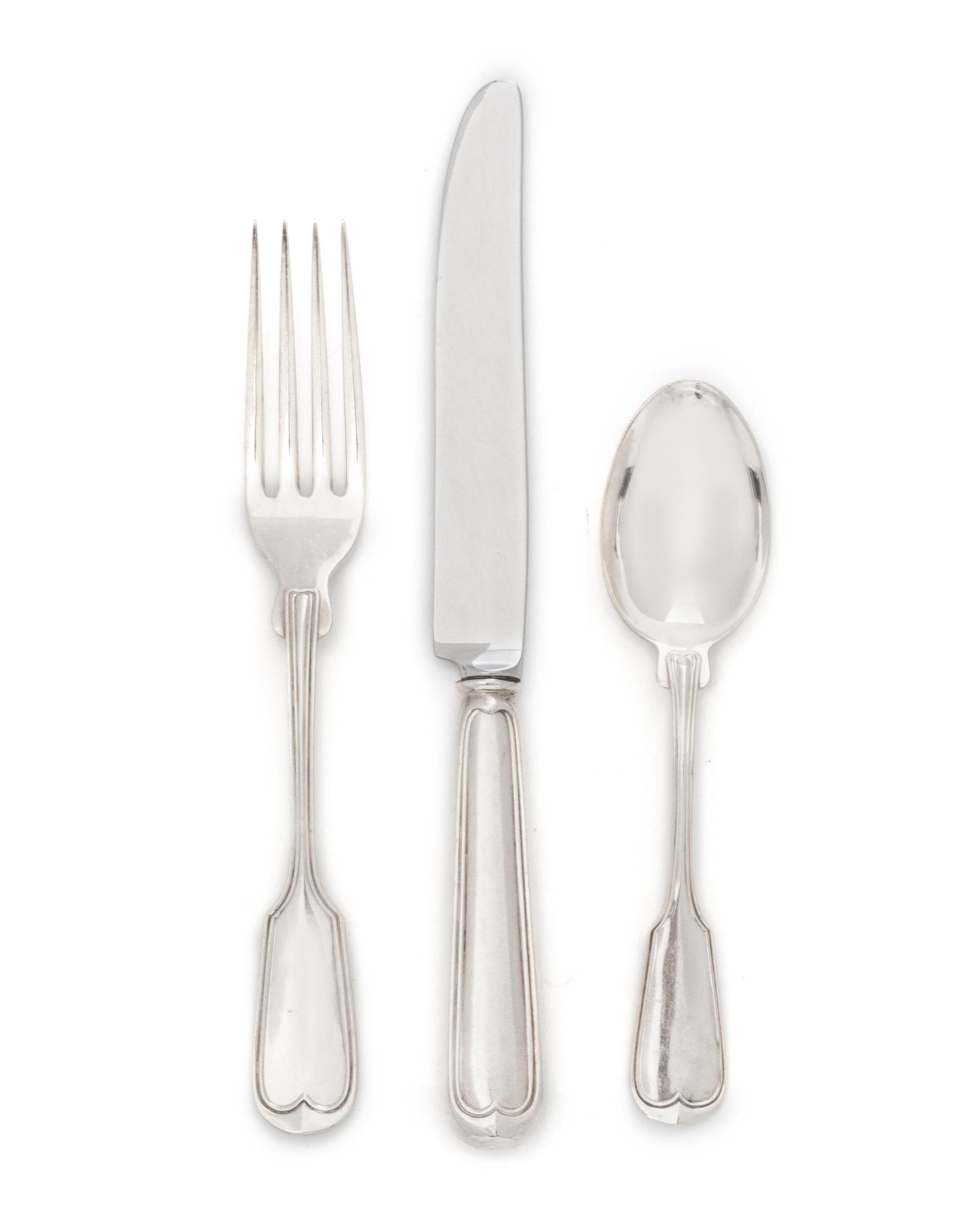 An American Silver Flatware Service