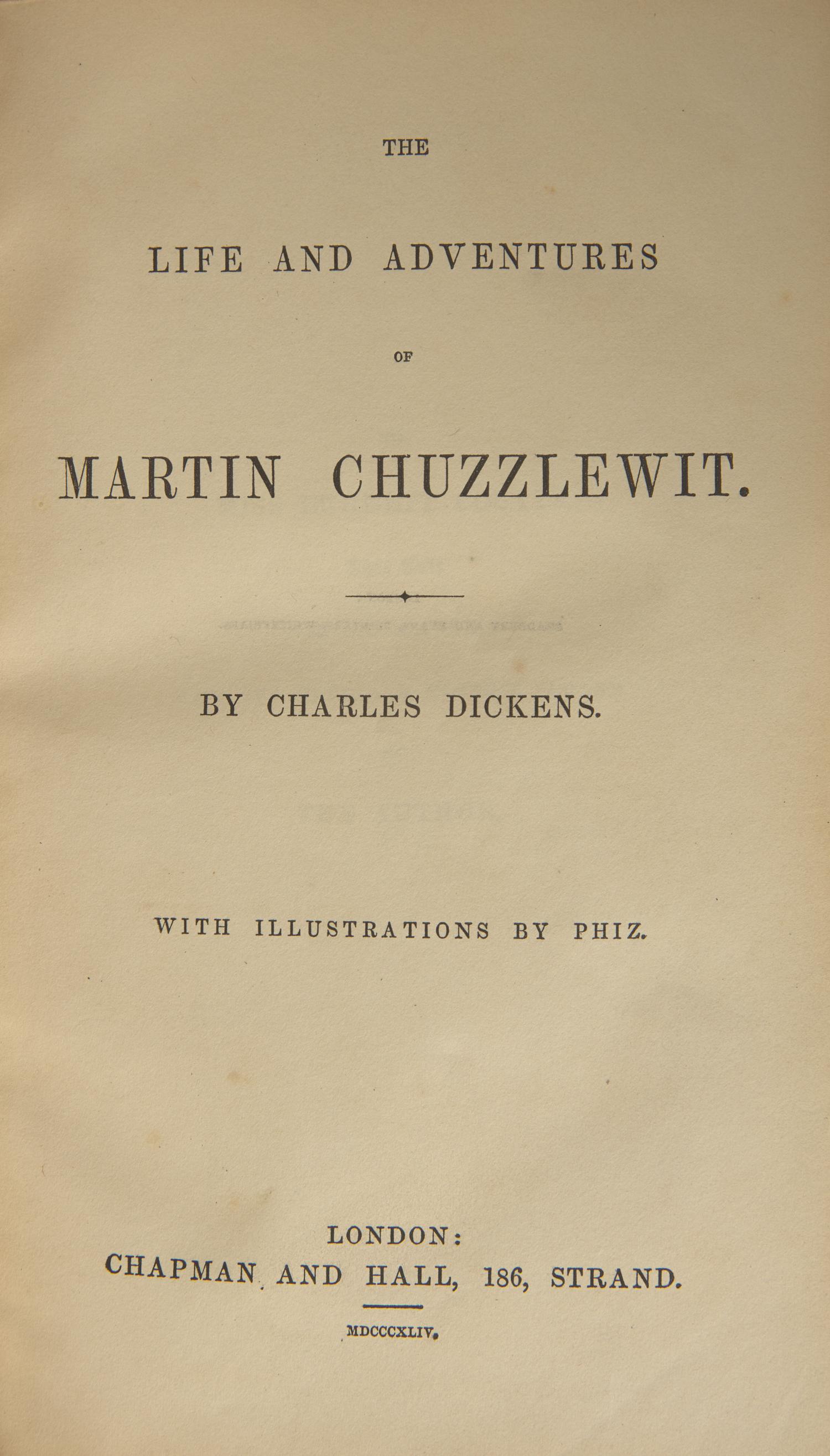 DICKENS, Charles (1812-1870). A group of 5 FIRST EDITIONS, comprising: