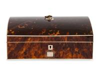 A Regency Silver Mounted Tortoise Shell Box