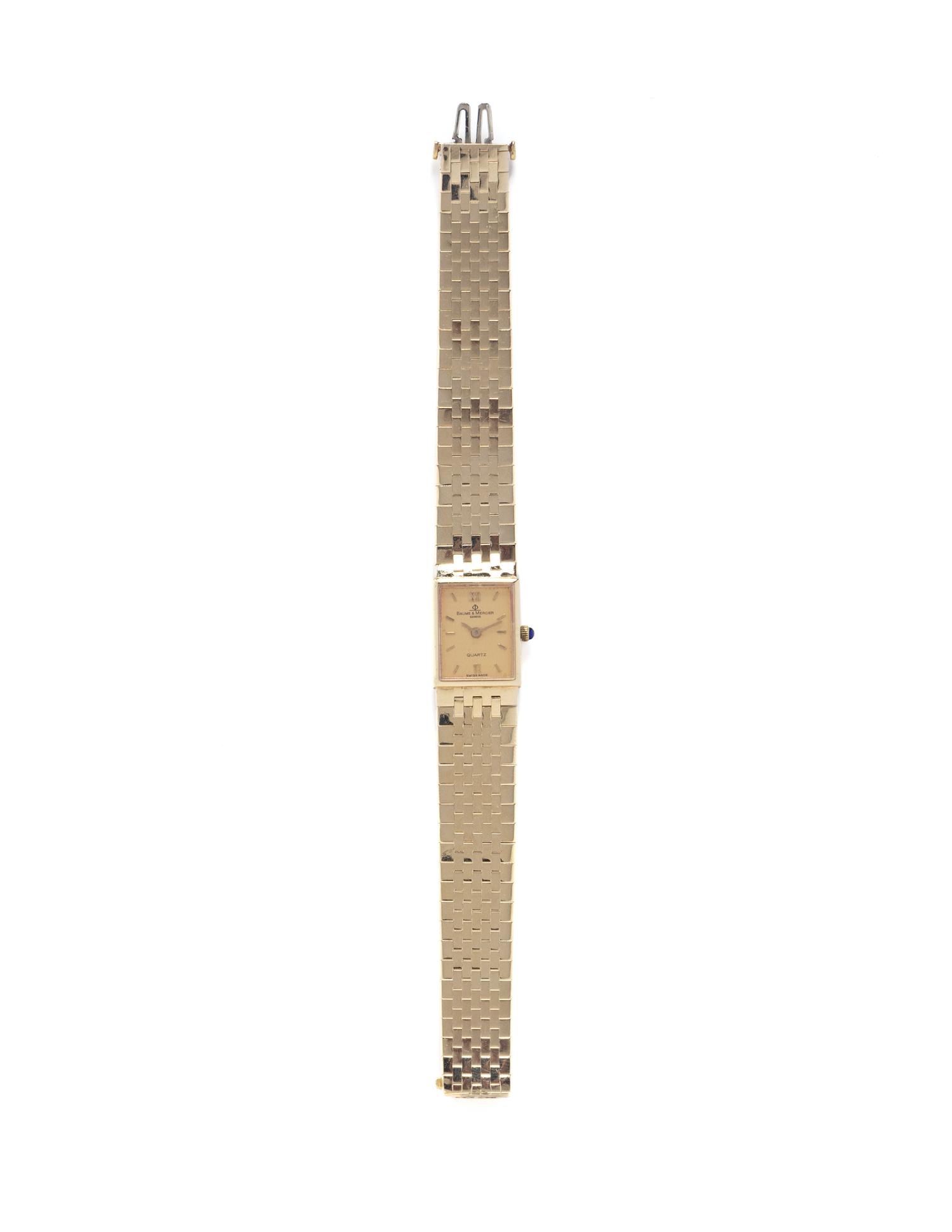 BAUME & MERCIER, YELLOW GOLD WATCH