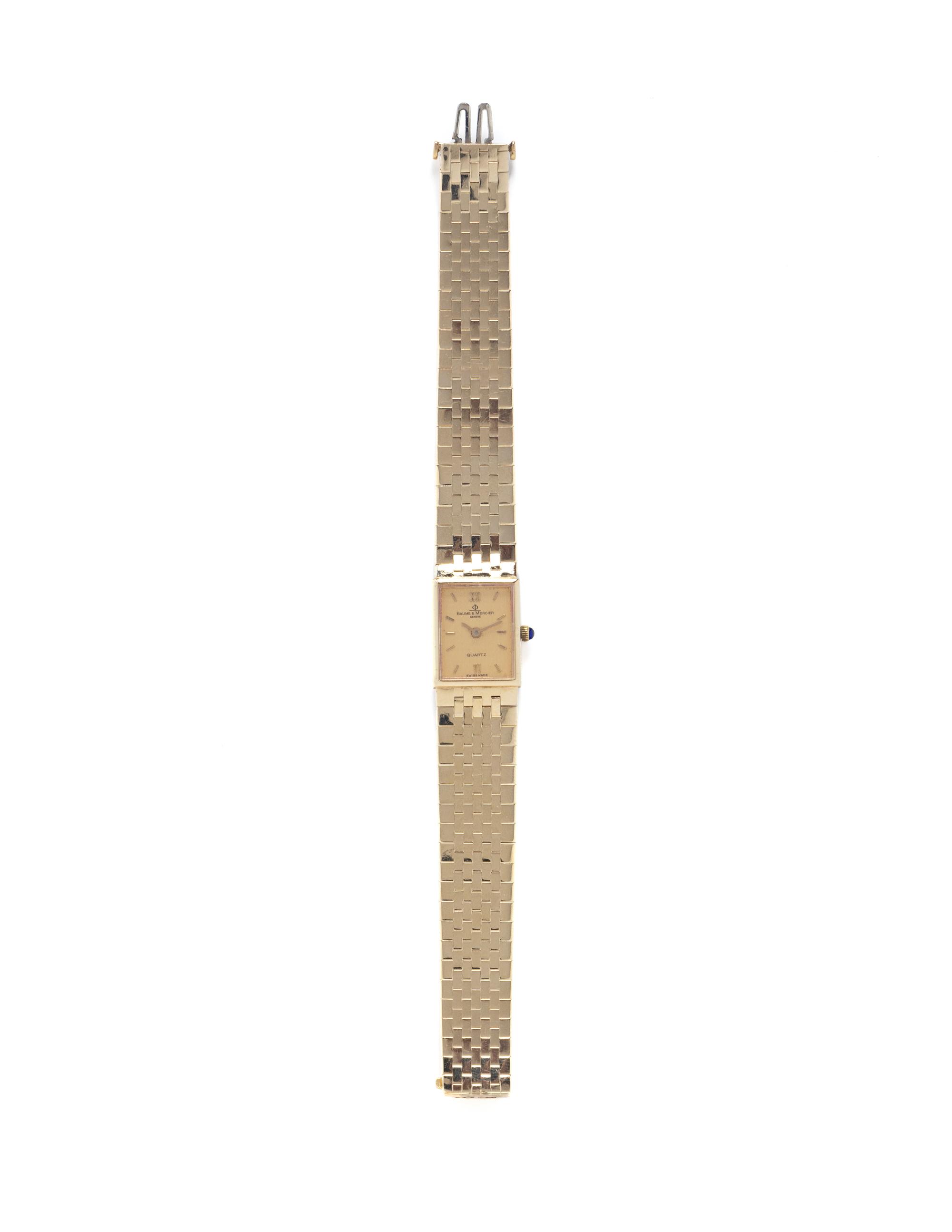BAUME & MERCIER, YELLOW GOLD WATCH