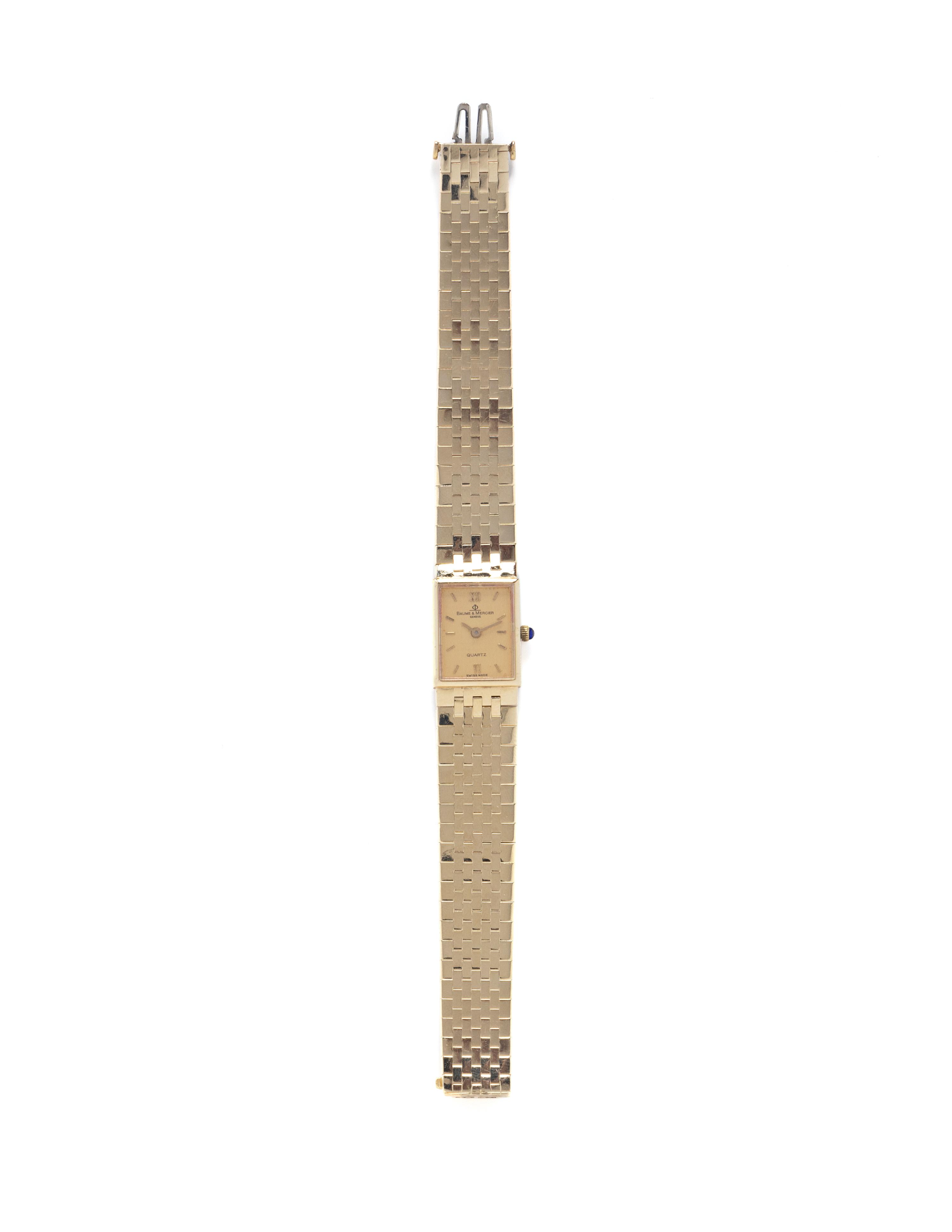 BAUME & MERCIER, YELLOW GOLD WATCH