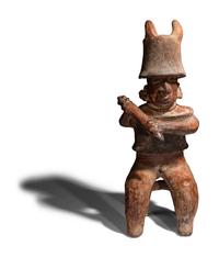 A Nayarit Terracotta Standing Warrior