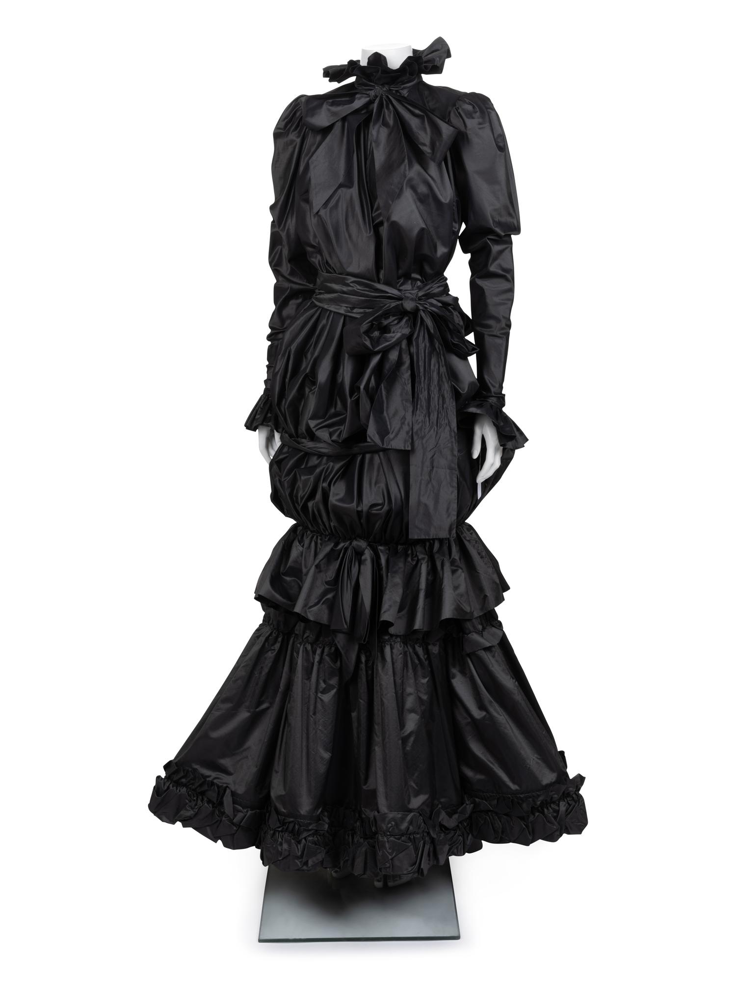 Yves Saint Laurent Haute Couture Bubble Dress and Tiered Skirt, 1980-90s