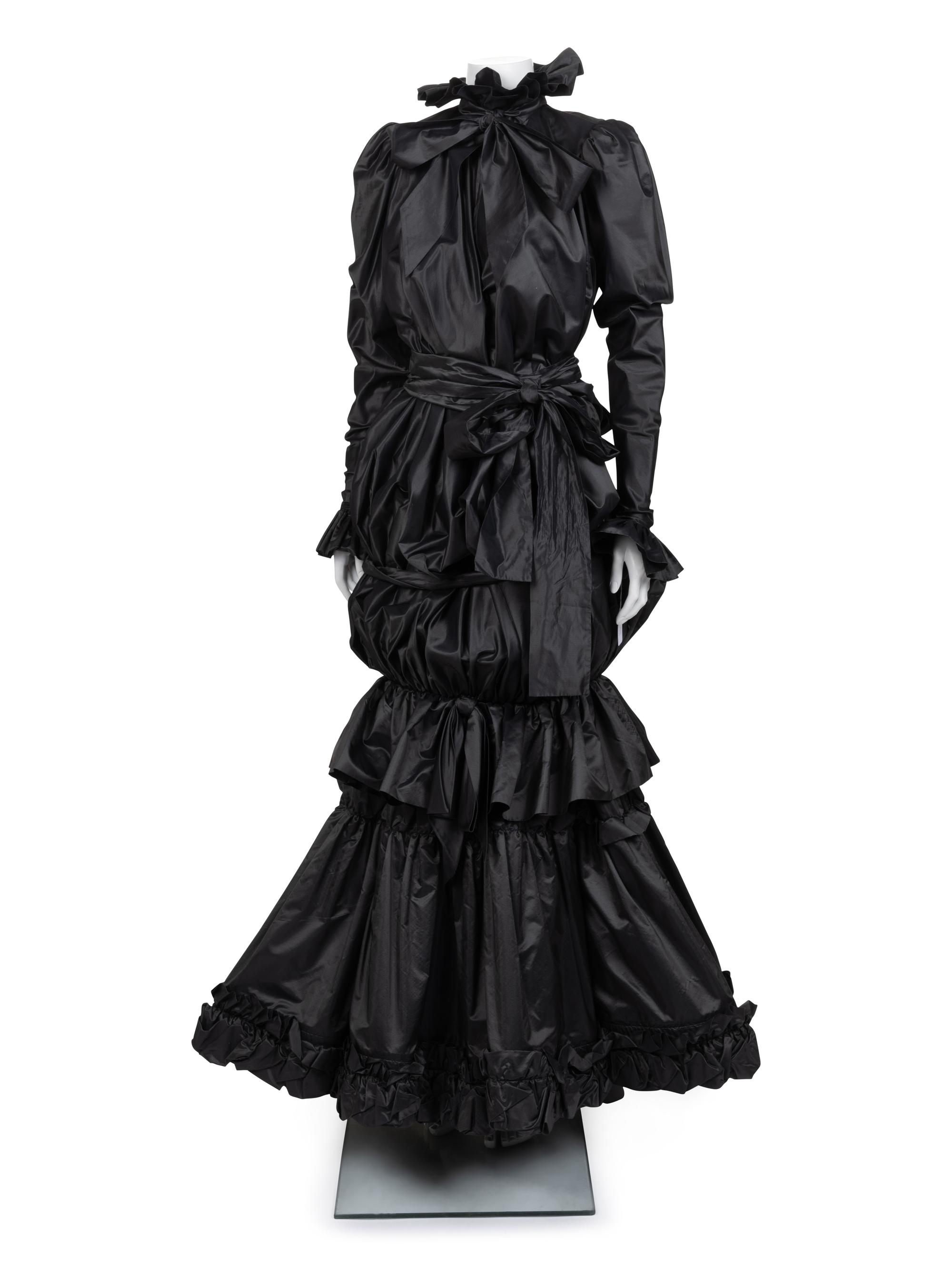 Yves Saint Laurent Haute Couture Bubble Dress and Tiered Skirt, 1980-90s