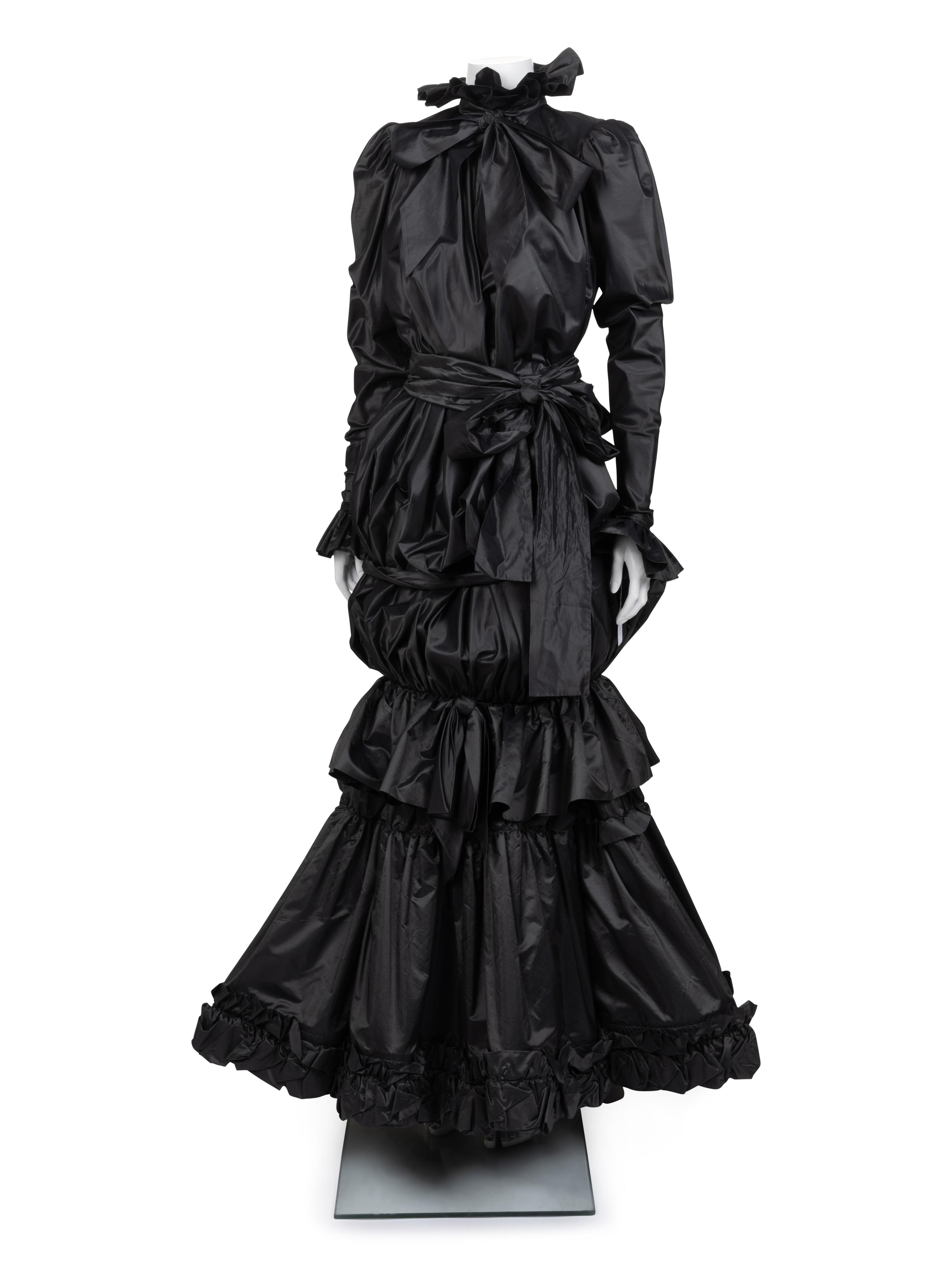 Yves Saint Laurent Haute Couture Bubble Dress and Tiered Skirt, 1980-90s