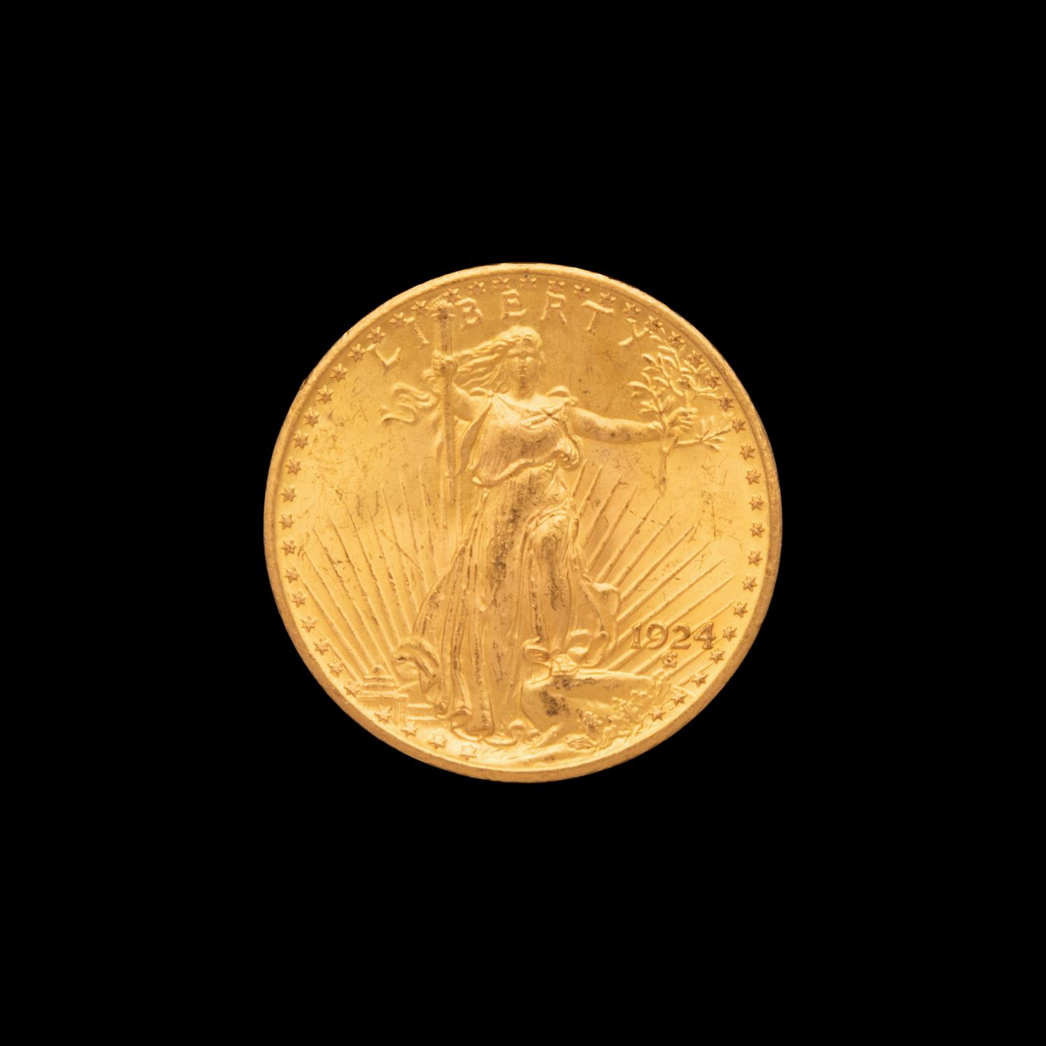 A 1924 Saint-Gaudens $20 Gold Coin