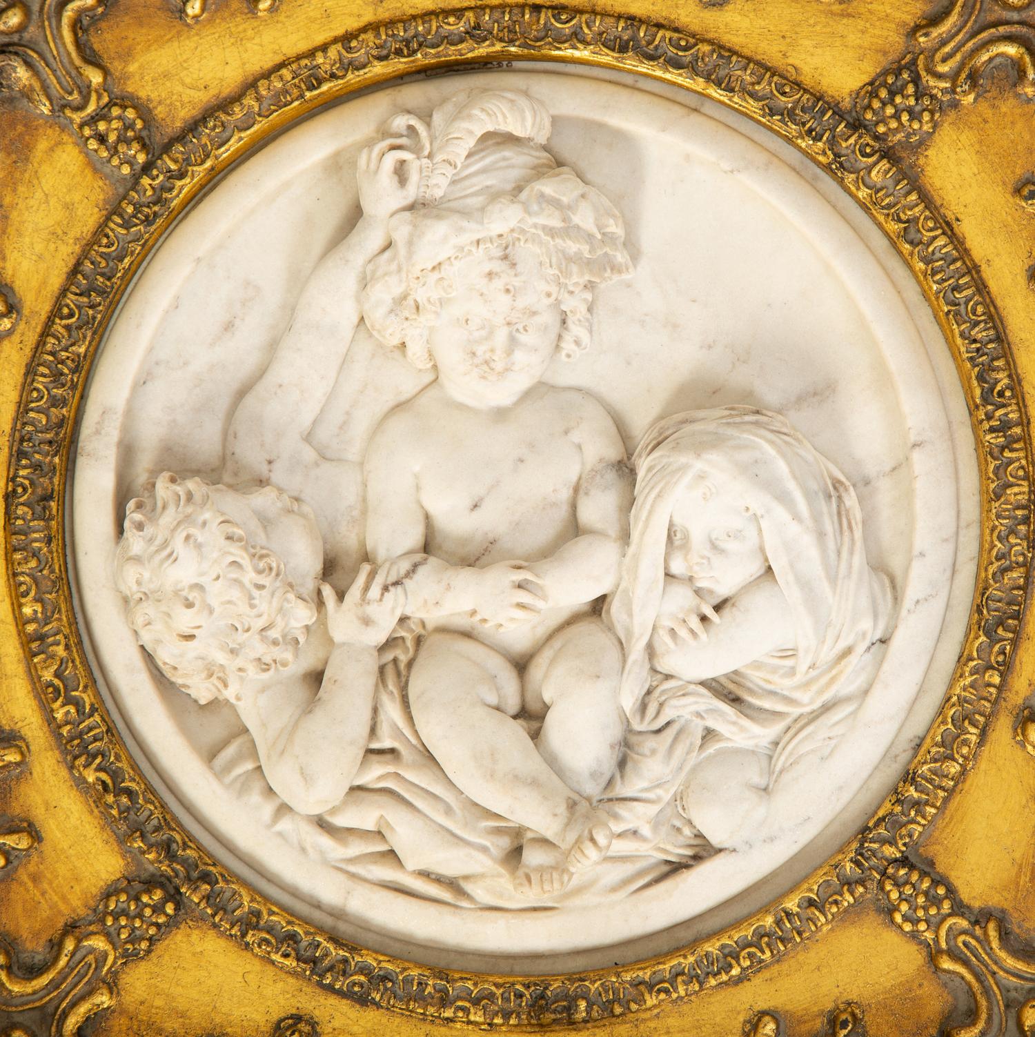 Edward William Wyon (British, 1811-1885) Due Bambini and Tre Bambini