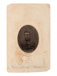 [CIVIL WAR]. Collection identified to Herman Jonas, Company C, 1st Texas Cavalry US, incl. weaponry, photograph, and documentation.