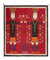 Navajo Pictorial Weaving / Rug, with Holy People