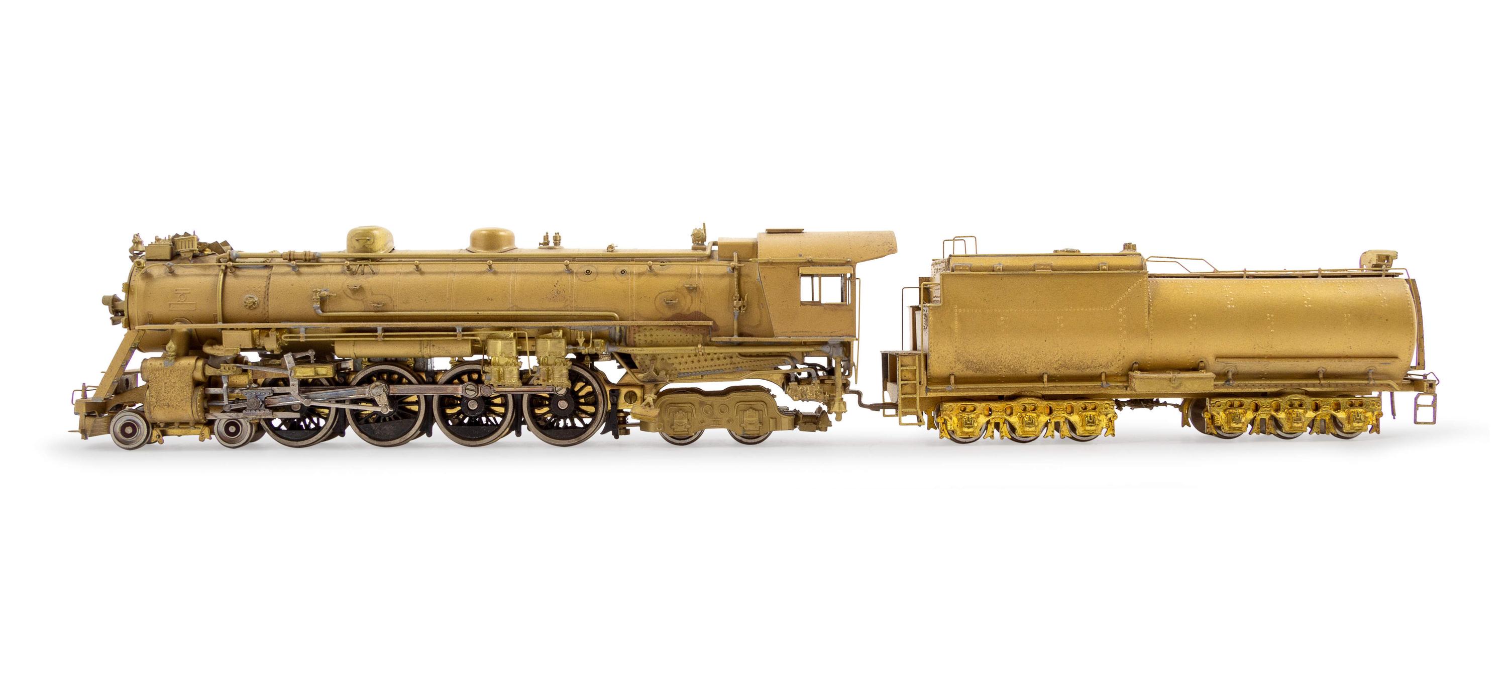 A Group of Three Brass HO-Gauge Locomotive and Tenders