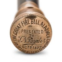 [Chicago Fire]. A group of artifacts relating to the Chicago courthouse bell, ca 1871-1877, comprising: