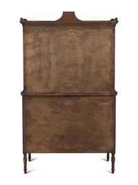 A Federal Style Mahogany Bureau Bookcase