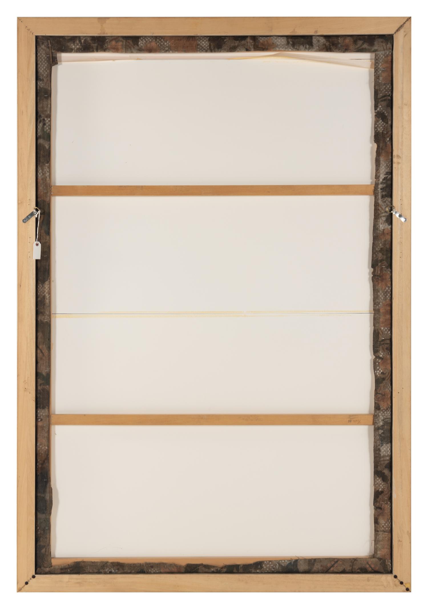 A French Giltwood-Framed Painted Canvas Wall Panel