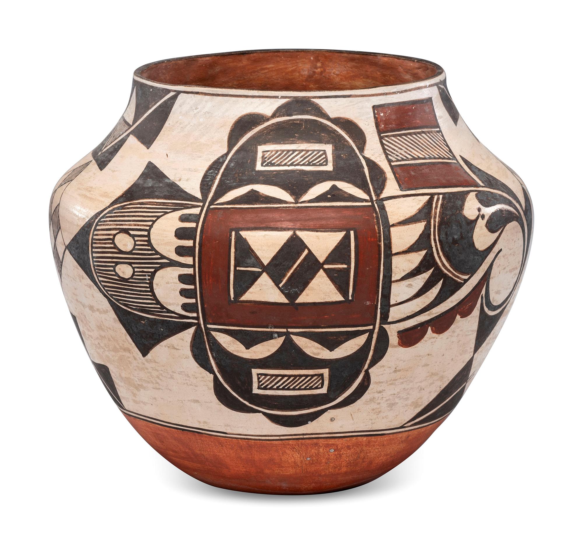 Acoma Polychrome Pottery Jar