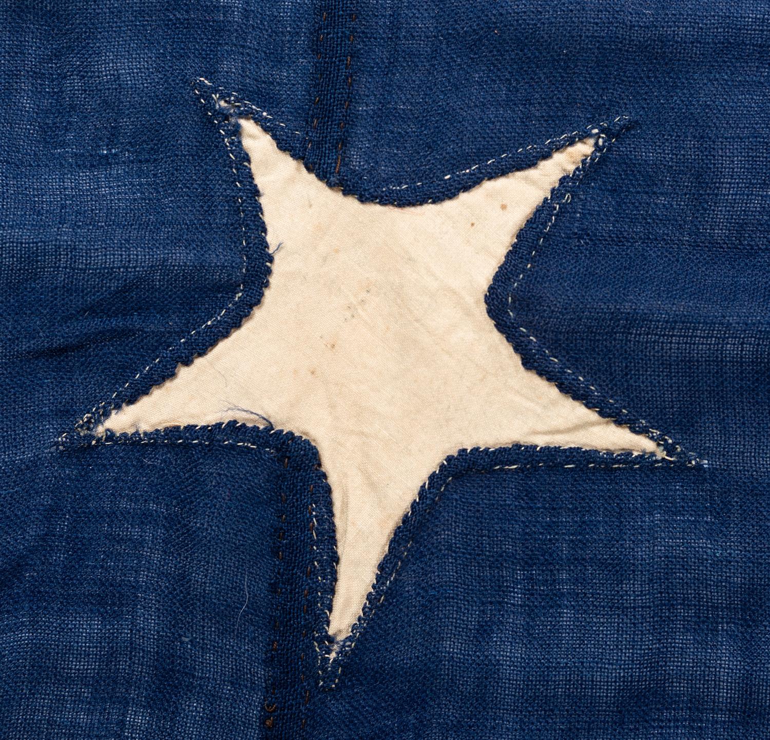 [CIVIL WAR]. 34-star flag purportedly flown at Fort Warren, Boston, MA. Ca 1861-1863.