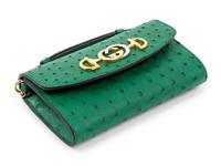 Gucci Zumi Green Ostrich Bag, 2019