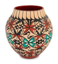 Polychrome Pottery Vase