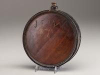 [CIVIL WAR]. Confederate canteen identified to James T. Johnson, Co. D, 11th Tennessee Infantry Regiment and previously owned by Private John F. Wichterman, Co. G, 49th Ohio Infantry Regiment.