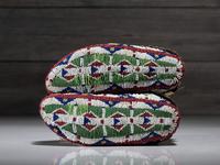 Sioux Fully Beaded Hide Moccasins