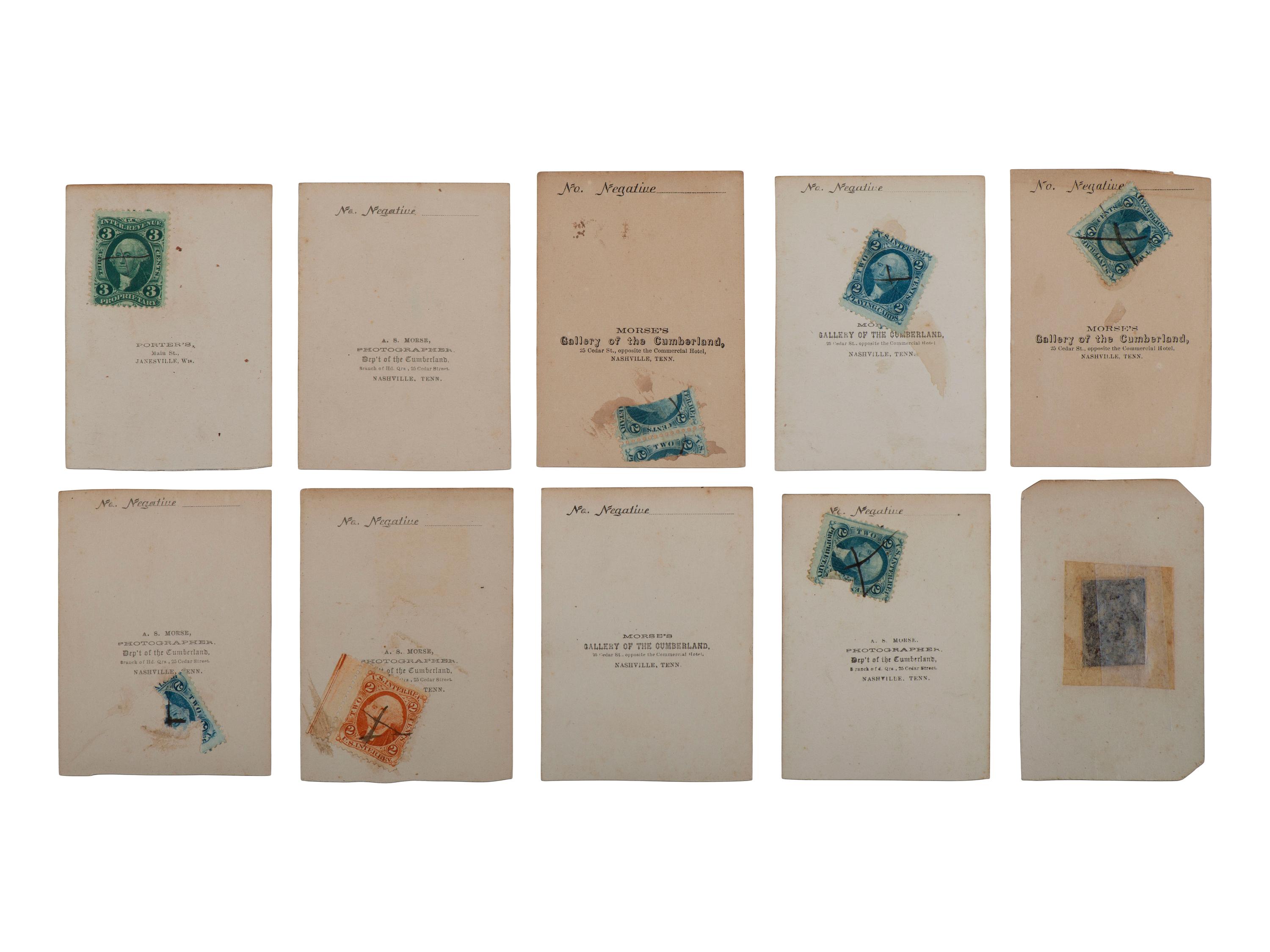 [CIVIL WAR]. Collection of 62 CDVs assembled by General David Sloane Stanley, incl. Civil War generals and Sioux subjects involved in the 1862 Dakota Uprising.