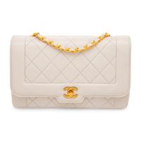 Chanel, Medium White Diana Flap Bag