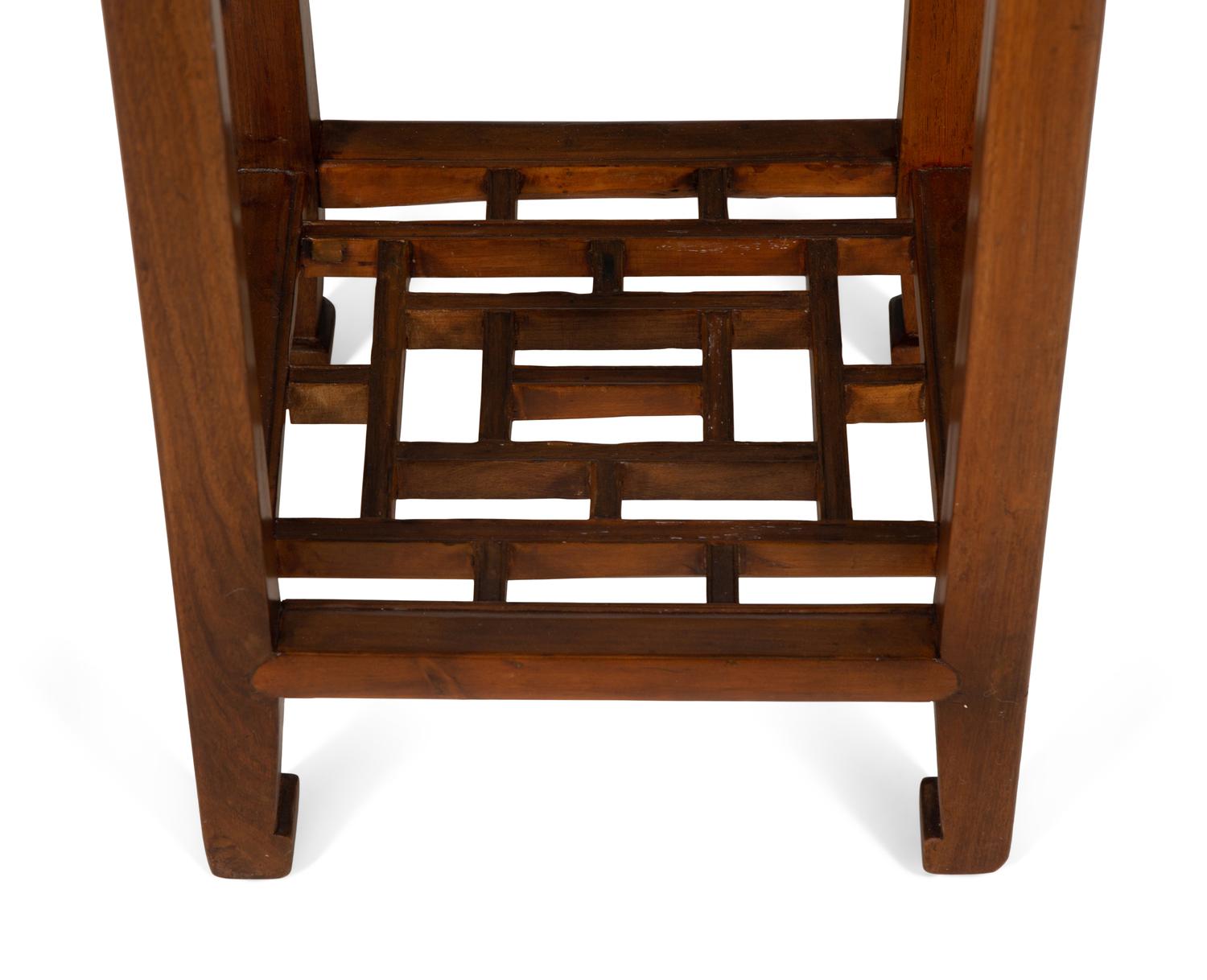 Two Chinese Hardwood Pedestals