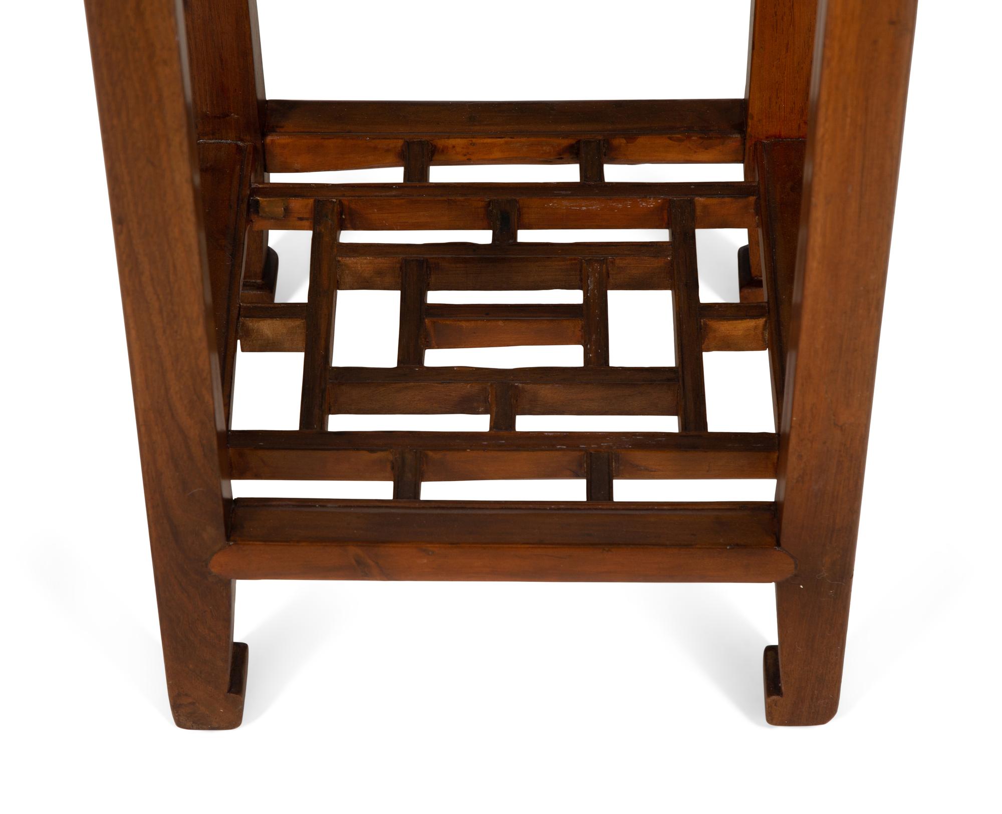 Two Chinese Hardwood Pedestals