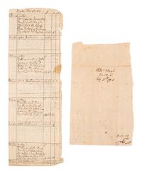 [REVOLUTIONARY WAR]. Two Revolutionary War-date documents, comprising: