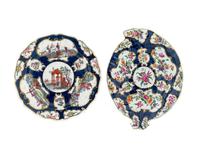 Two Worcester Porcelain Plates — 18TH CENTURY