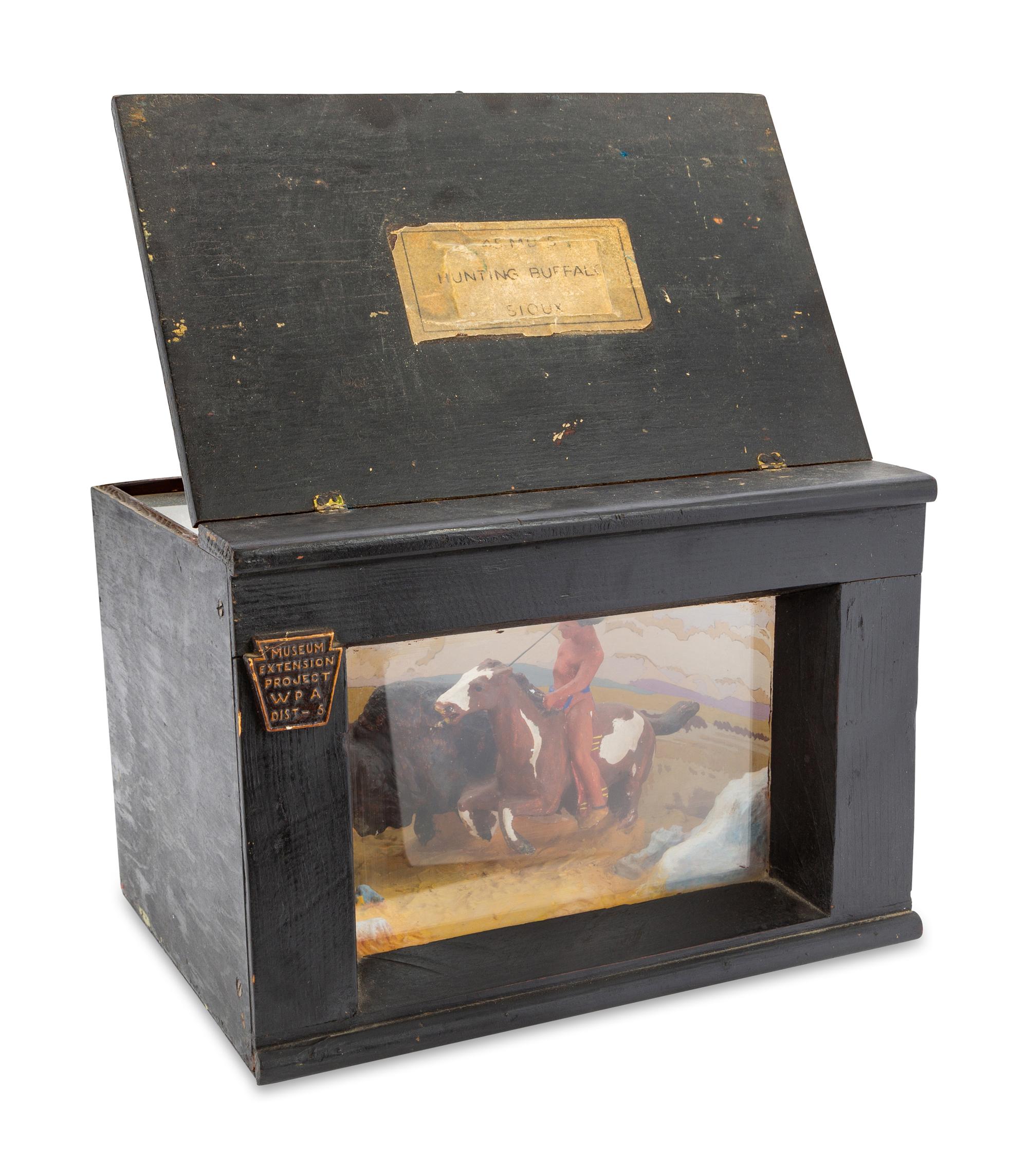 A Group of Three WPA American Indian Dioramas