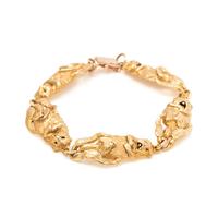 GAYLE BRIGHT, YELLOW GOLD OTTER BRACELET