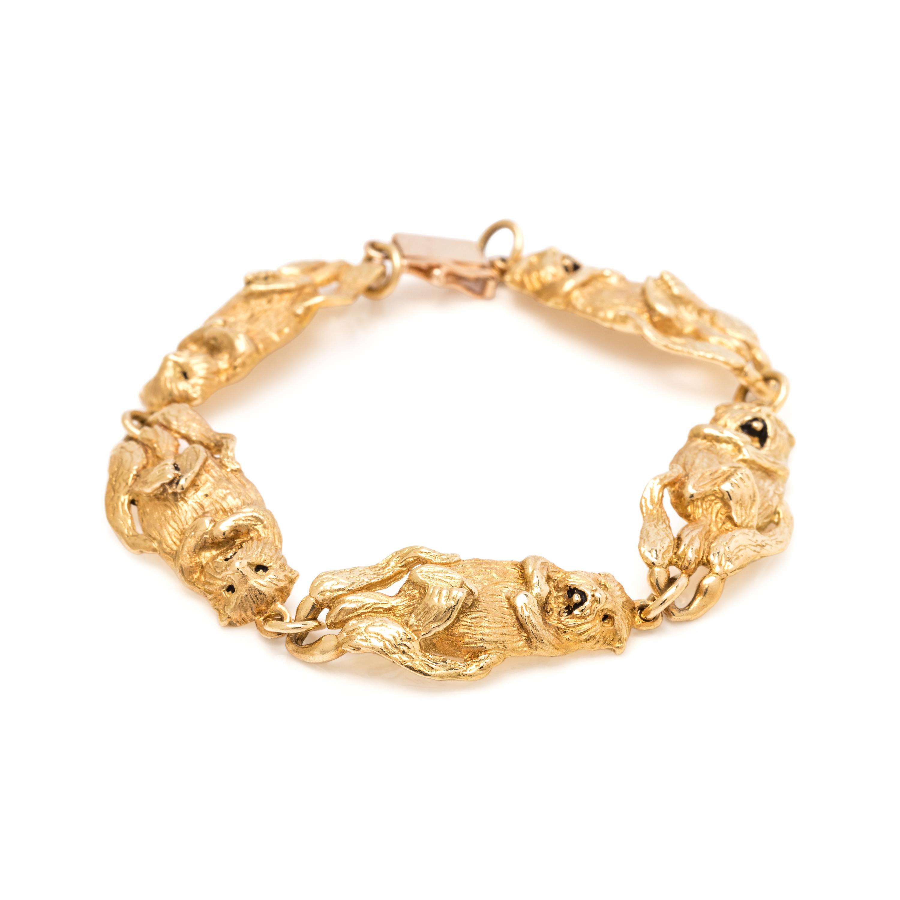 GAYLE BRIGHT, YELLOW GOLD OTTER BRACELET