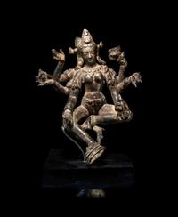 A Nepalese Bronze Figure of Seated Vasudhara