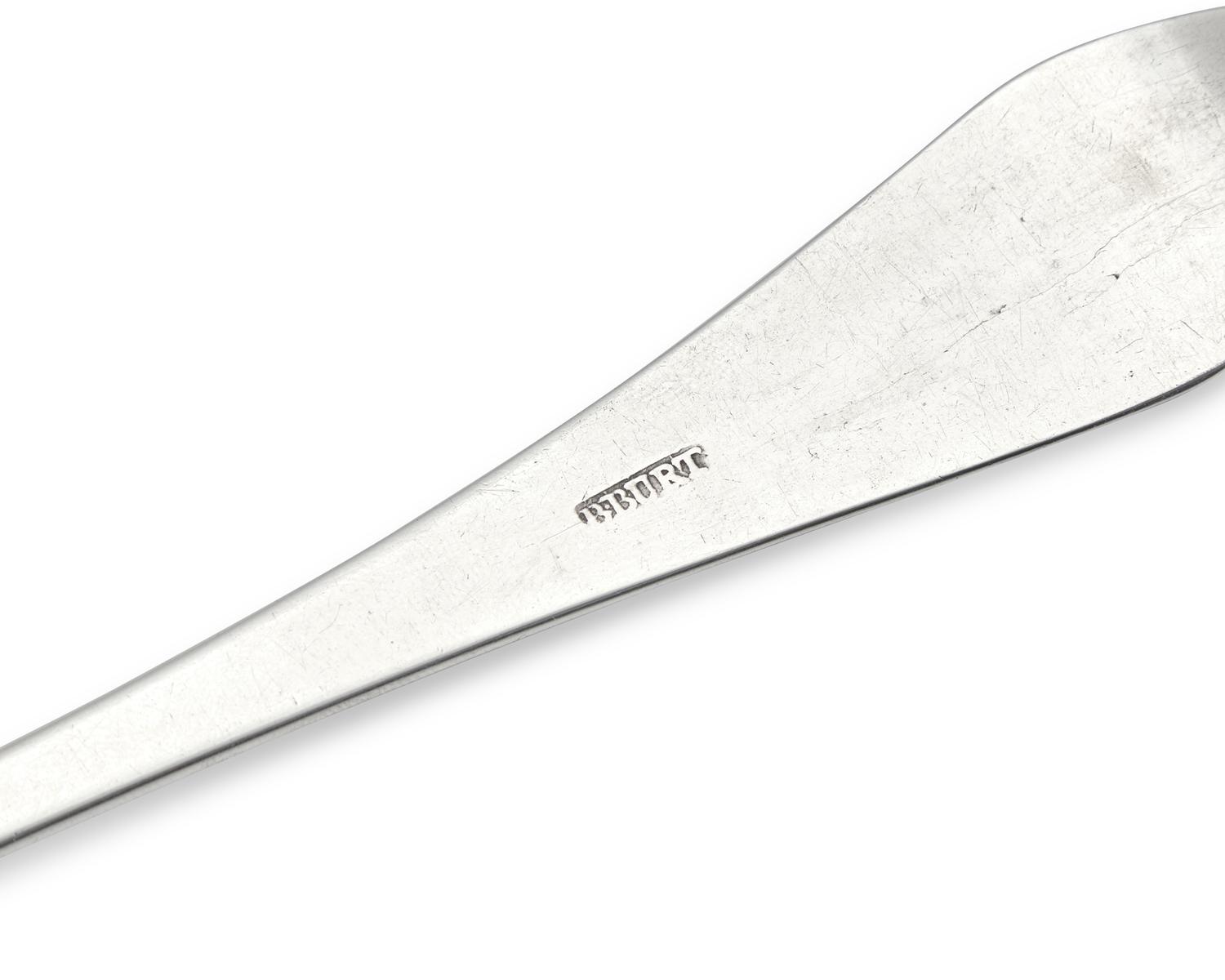 A Silver Tablespoon, Benjamin Burt (1829-1805), Boston, MA, Circa 1790