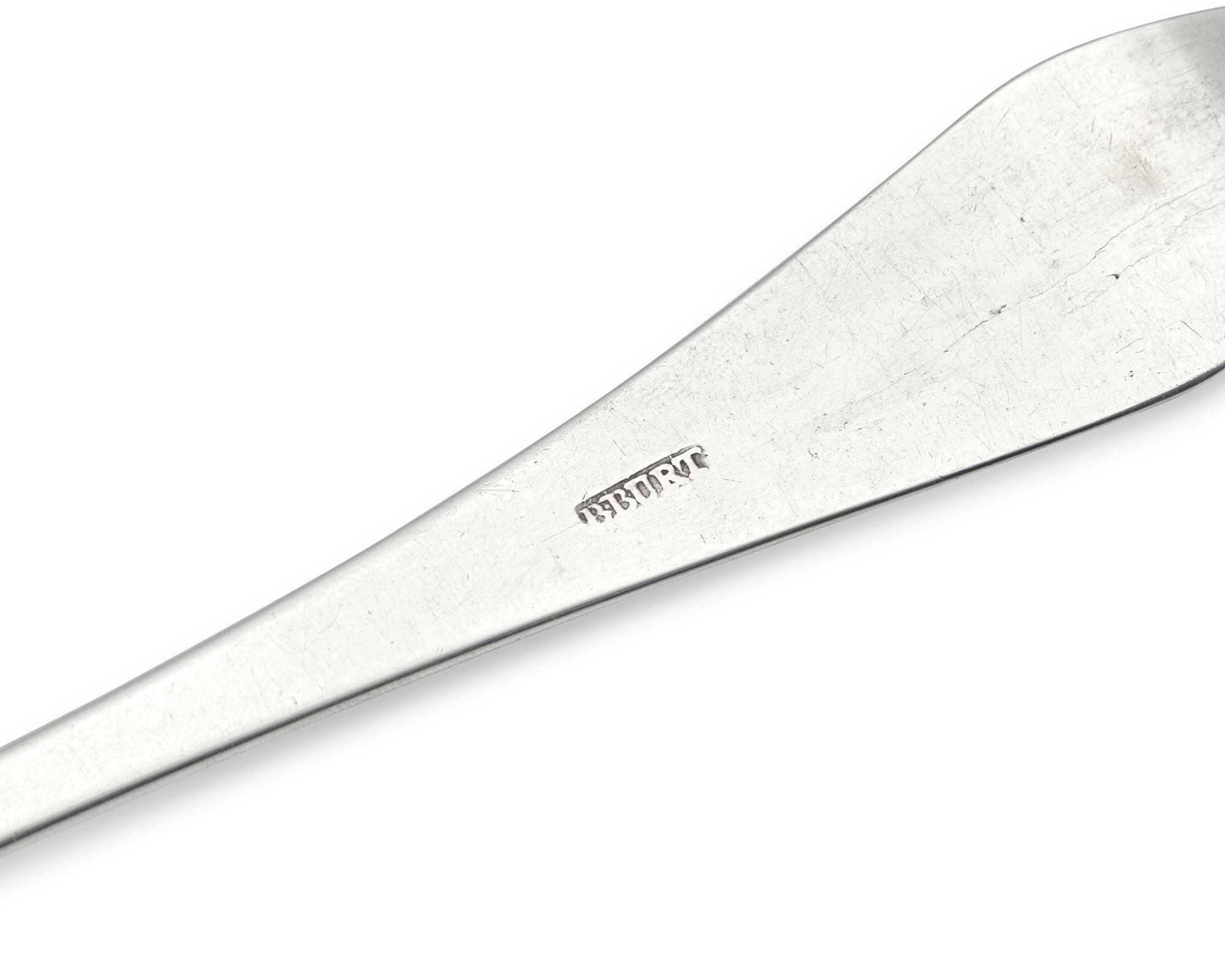 A Silver Tablespoon, Benjamin Burt (1829-1805), Boston, MA, Circa 1790