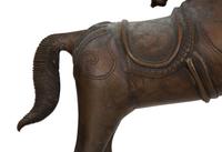 An Indian Bronze Figure of a Deccani Horse