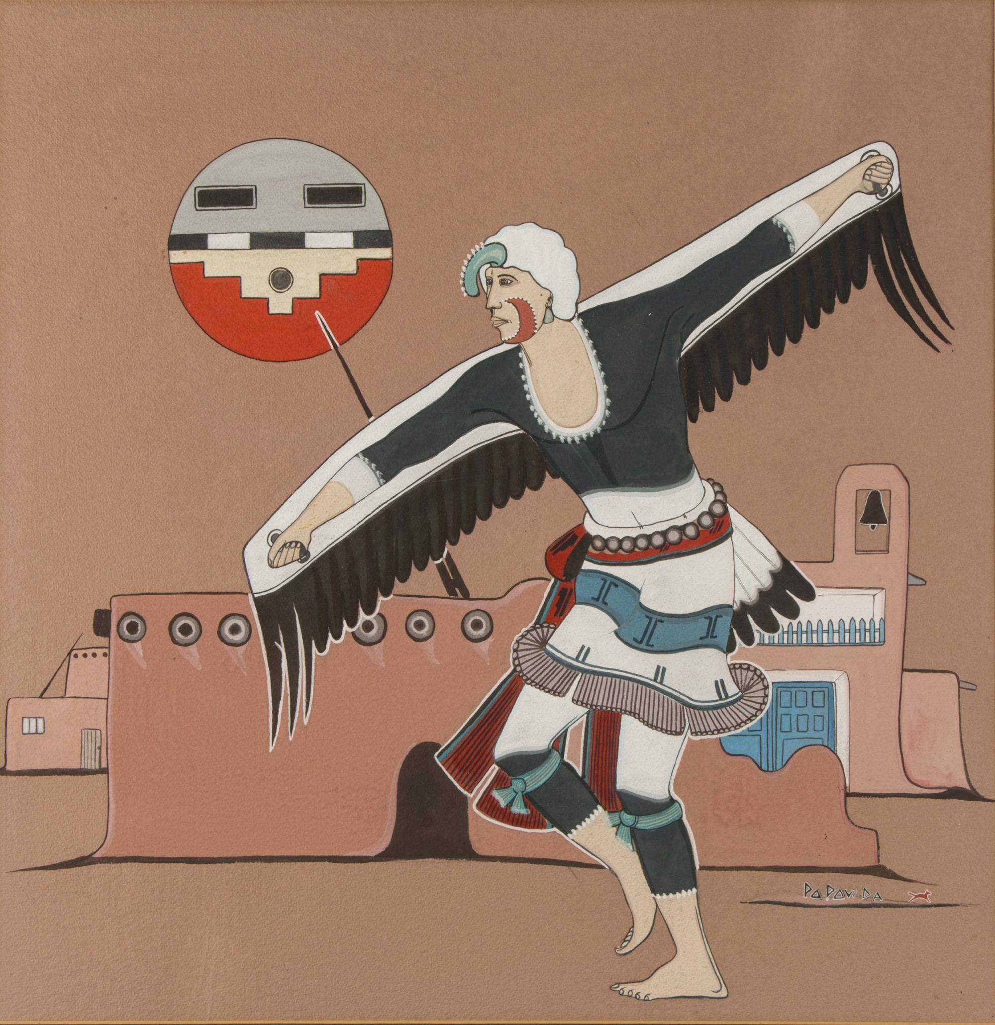 Popovi Da (San Ildefonso, 1923-1971) — untitled, Eagle Dancer