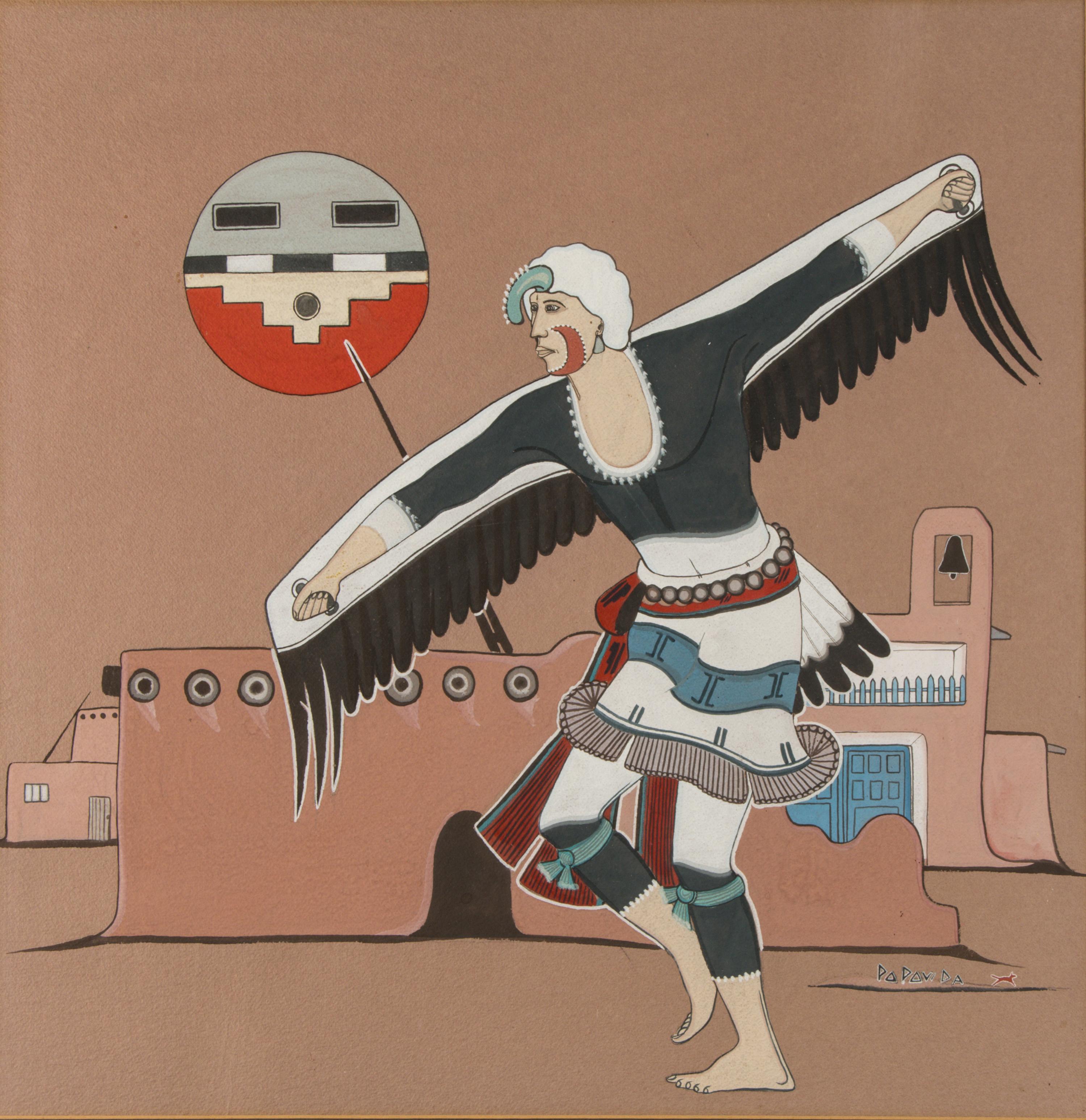Popovi Da (San Ildefonso, 1923-1971) — untitled, Eagle Dancer