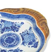 Three Chinese Export Porcelain Imperial Fitzhugh Dishes