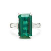 EMERALD AND DIAMOND RING