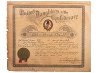 [CIVIL WAR] -- [GAR & UCV]. A group of 9 items, incl. photographs, certificates, and declaration of mourning.