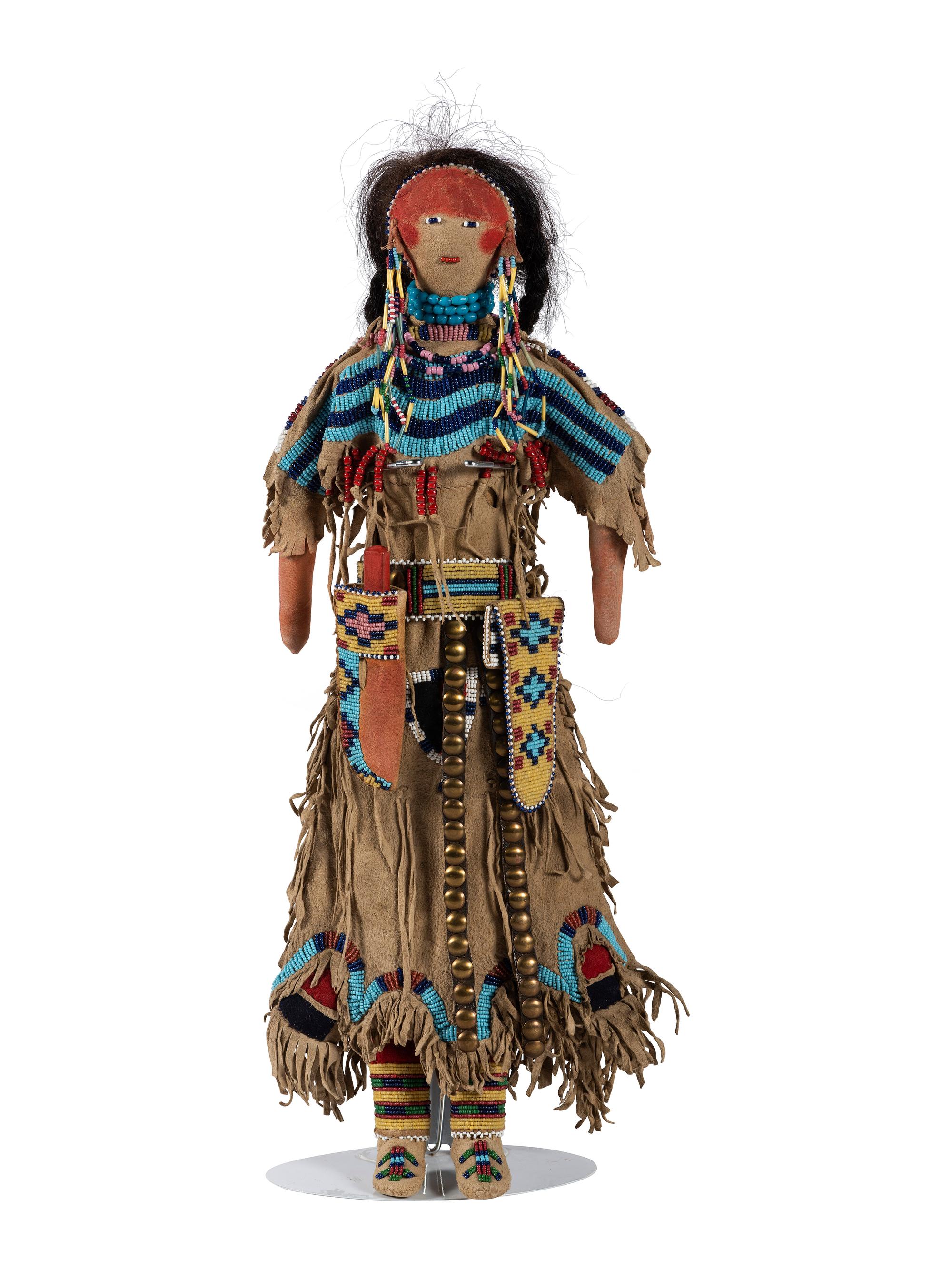 Beaded Hide Doll