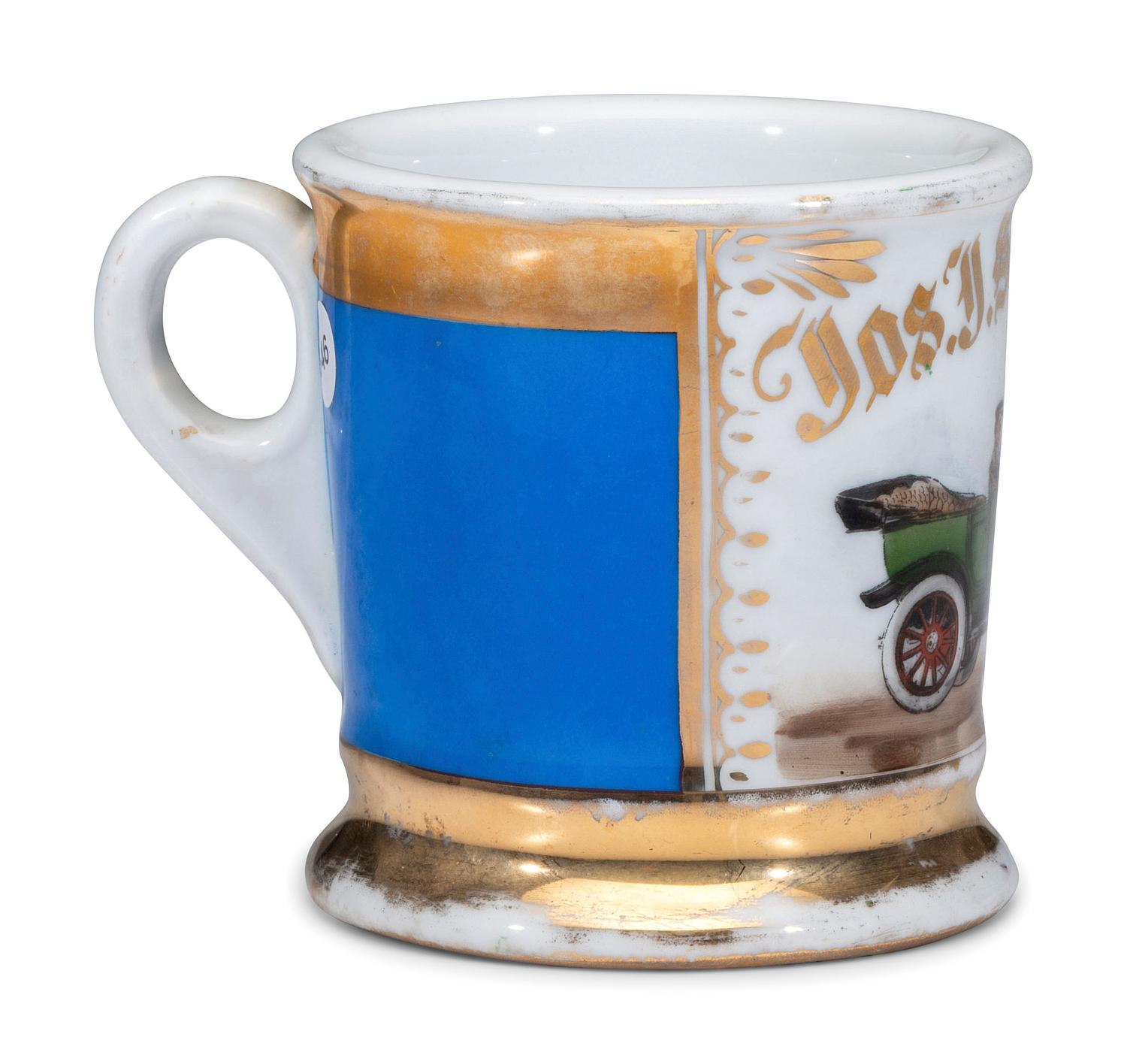 A Chauffeur's Porcelain Occupational Shaving Mug