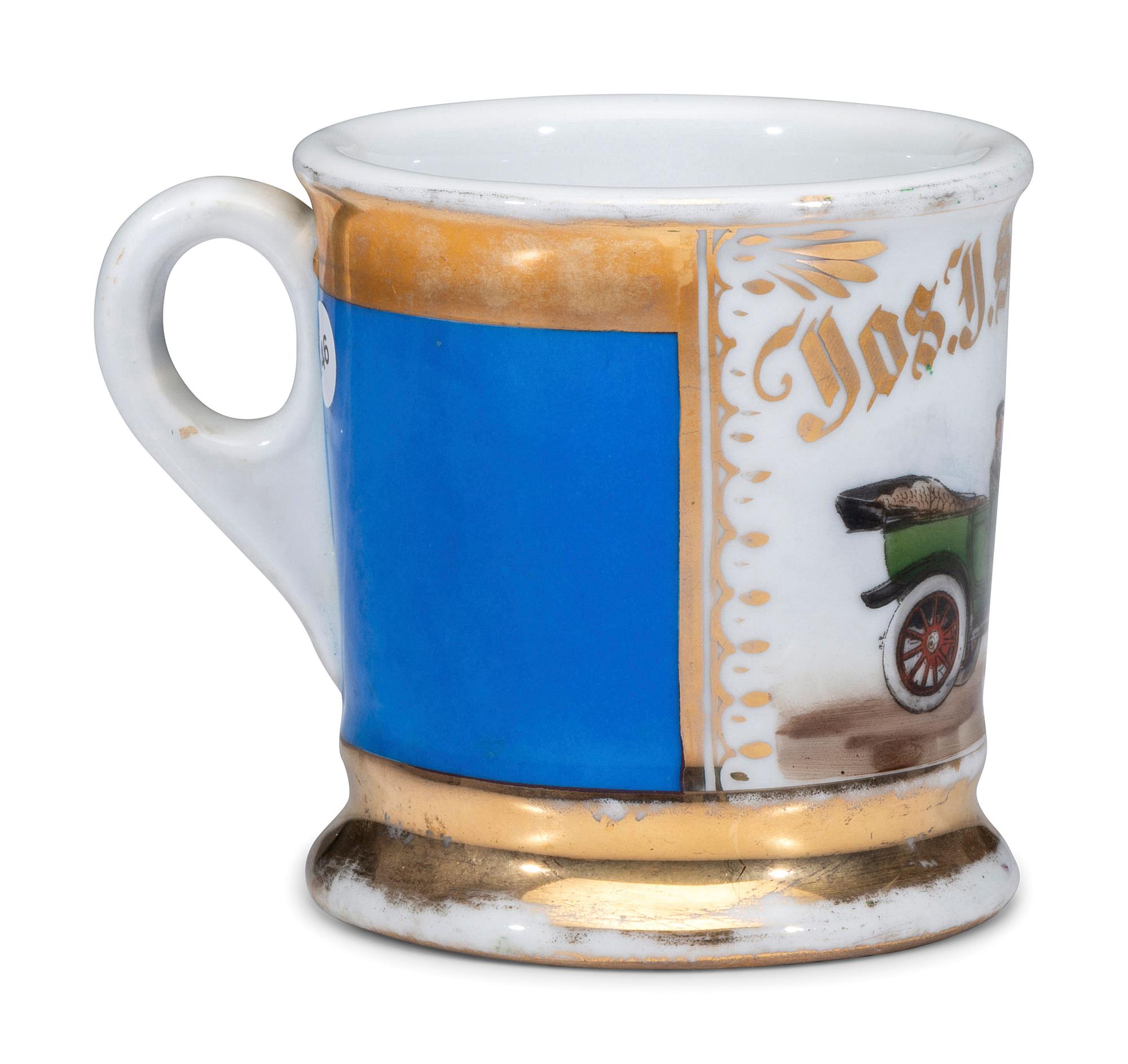 A Chauffeur's Porcelain Occupational Shaving Mug