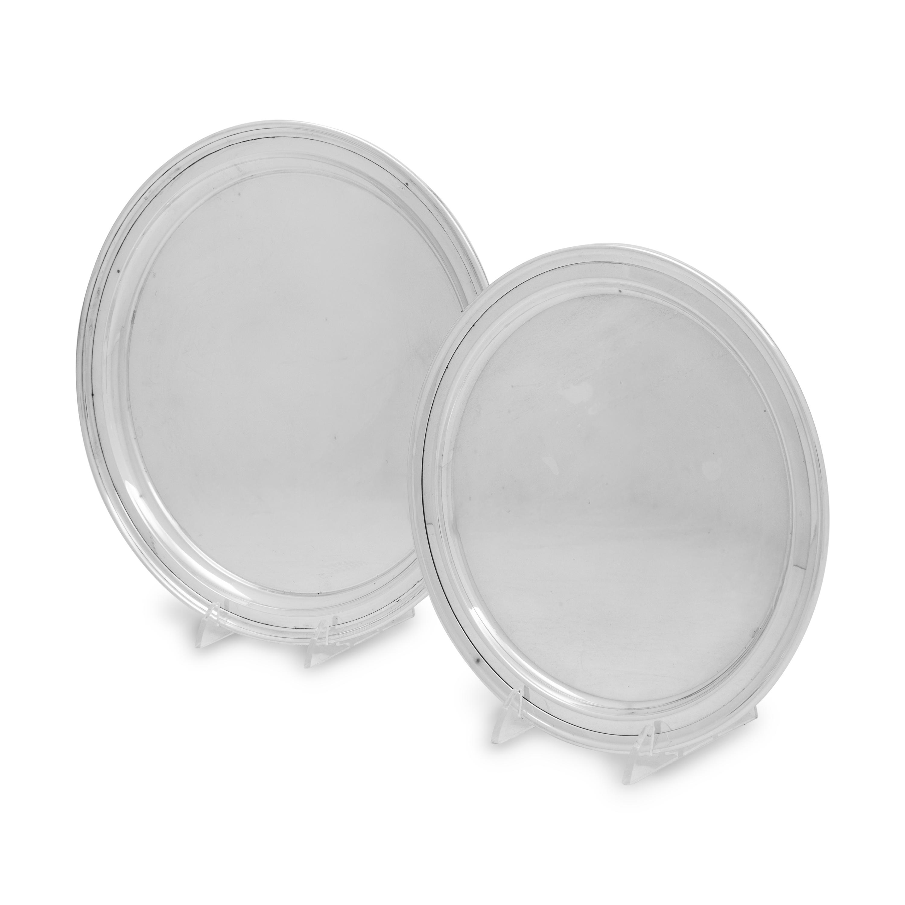 Two Tiffany and Co. Silver Presentation Trays