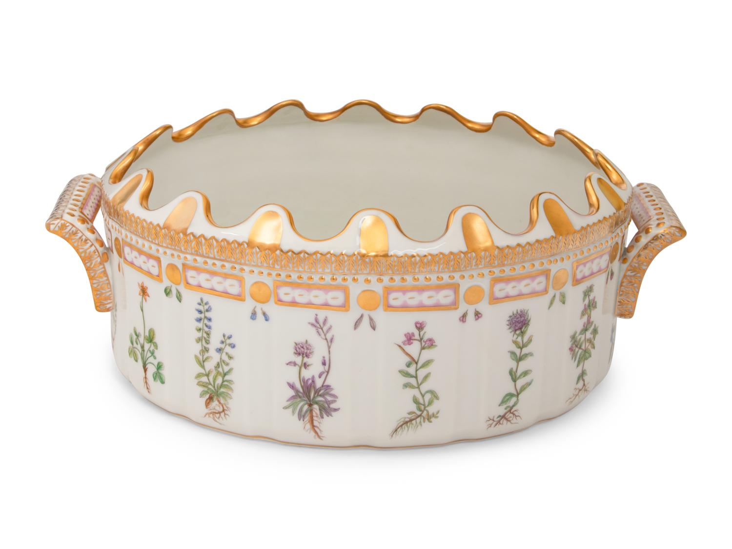 A Royal Copenhagen Flora Danica Monteith Bowl