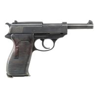 **Rare Post-WWII French Production SVW/45 Marked Mauser P.38 with Metal Grips